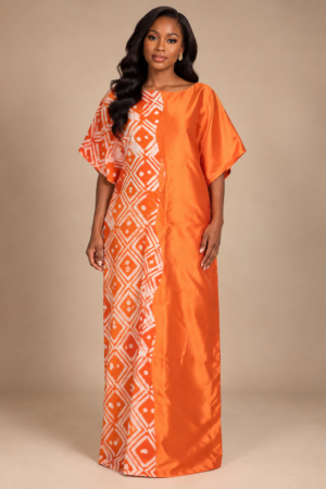 Adire Chiffon Mikado Kaftan