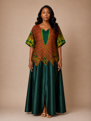 Emerald Adire Mikado Bubu